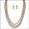 3 string pink  pearl set - SJPJA-253 - Click here to View more details about this Product